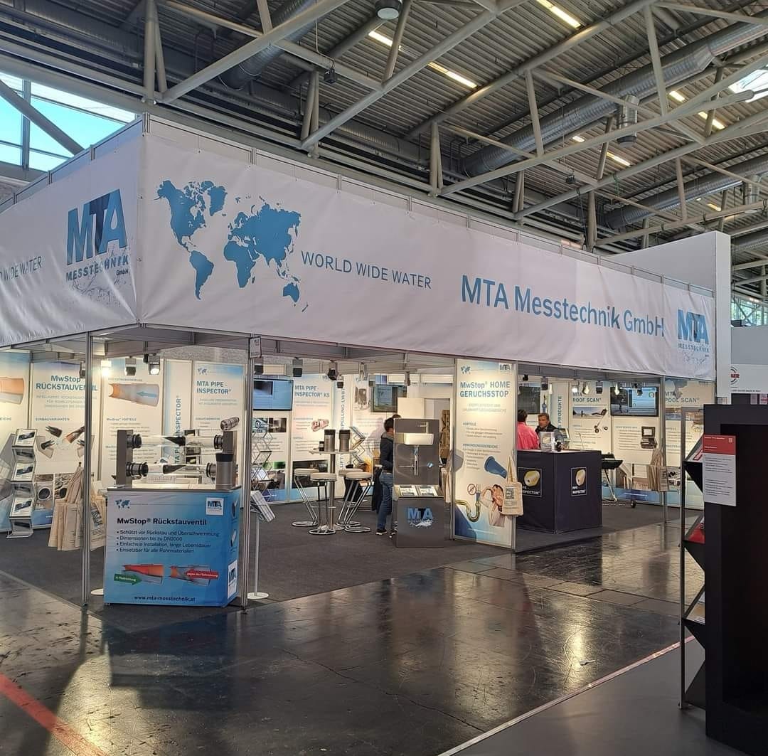 IFAT 2024 Messestand fertig aufgebaut MTA Messtechnik GmbH