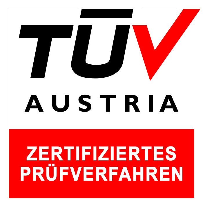TÜV_Austria_zert-DE-700px TÜV Austria Logo - zertifiziertes Prüfverfaheren